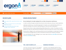 Tablet Screenshot of ergonrecruitment.com